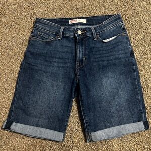 Signature by Levi Strauss Dark Blue Jean Shorts